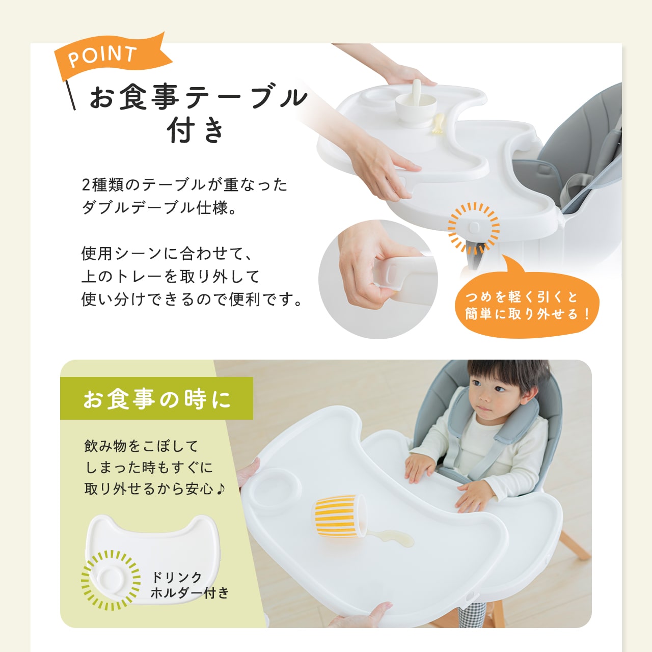 4WAYくるっと回転ベビーチェア
