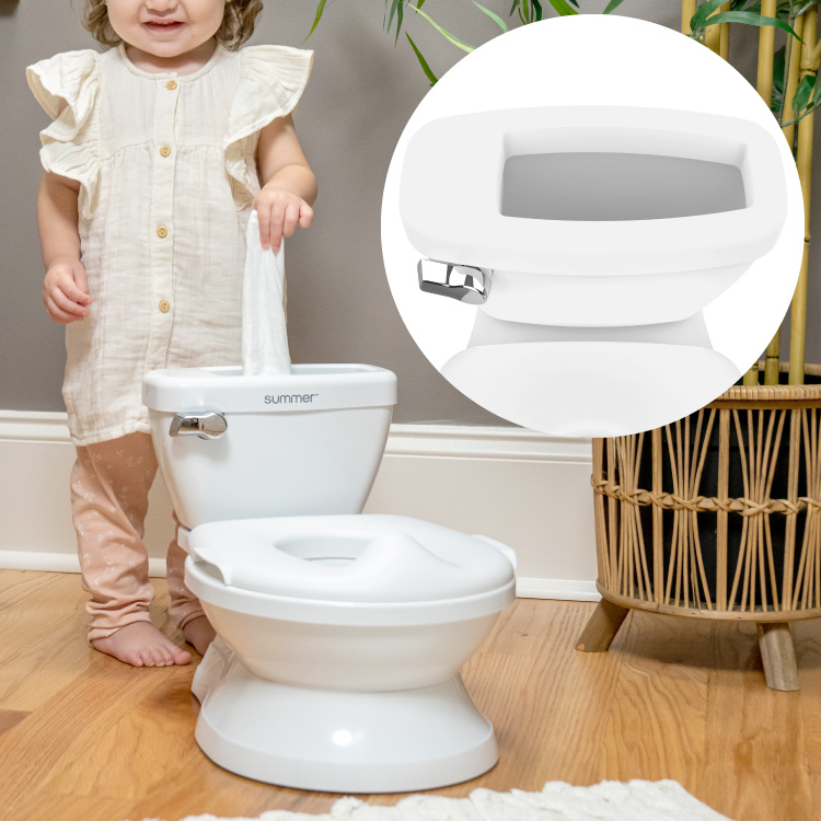 マイサイズポッティ 洋式トイレ型おまる おしりふき等も入れられます