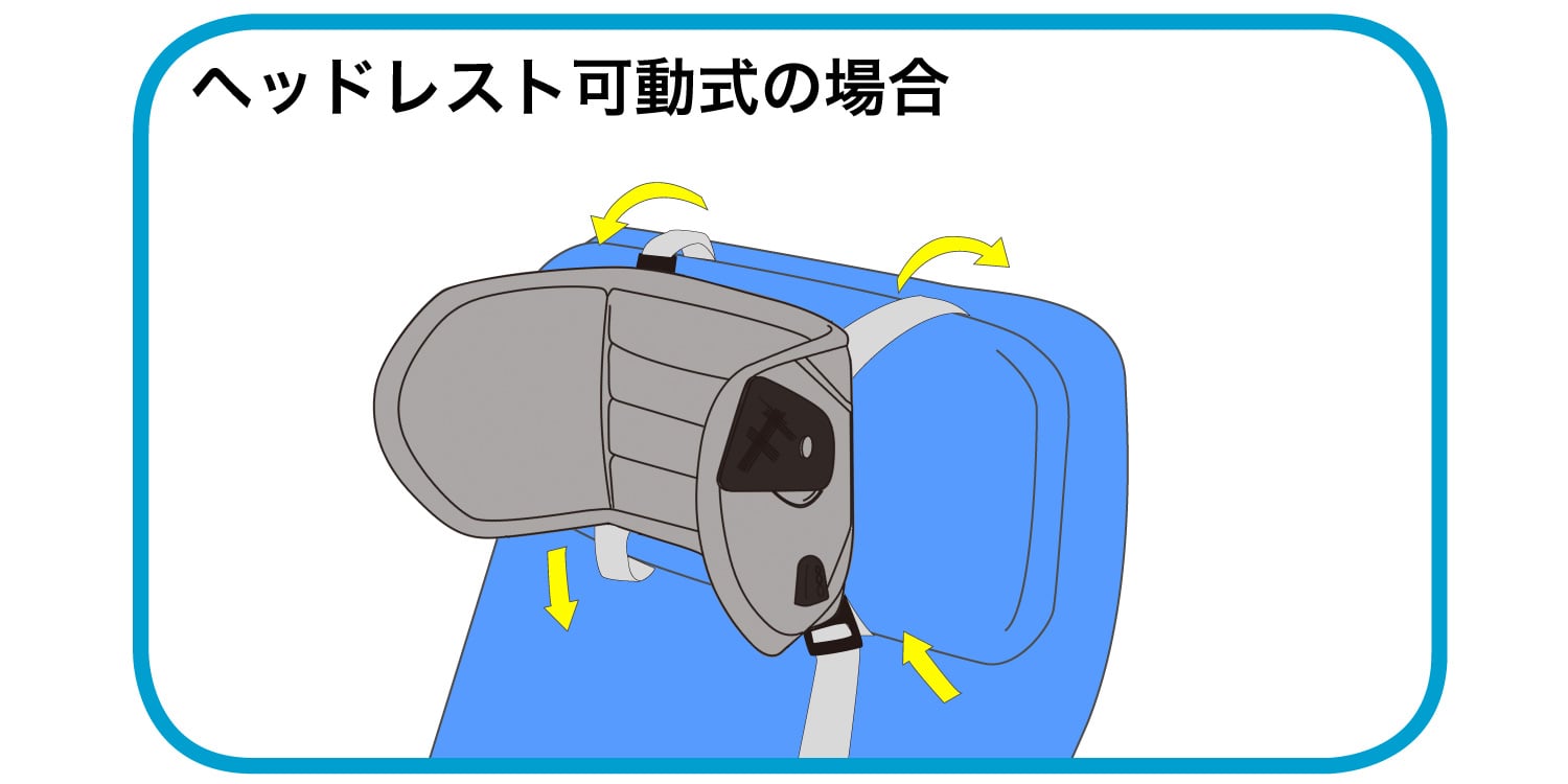 ヘッドレストがある時 NapUp うたたねサポート フライ