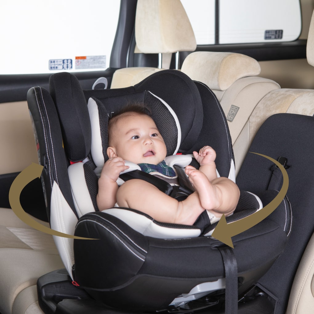 最大80％オフ！ チャイルドシート 新生児 ISOFIX 回転式 ノセッテ ロング ブラック 日本育児