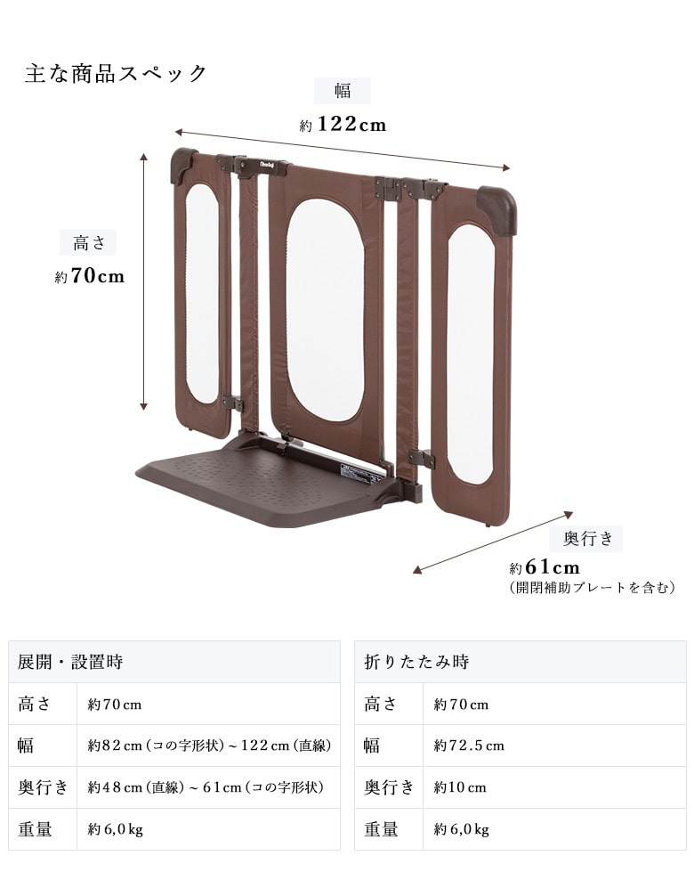 ベビーゲート 置くだけ おくだけとおせんぼ おくトビラ S