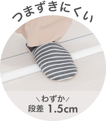 セーフティローステップゲイト ベビーゲート つまずきにくい段差1.5cm