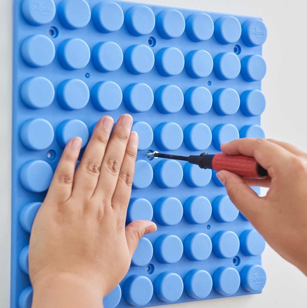 ソフトブロック専用プラットフォーム 壁に固定