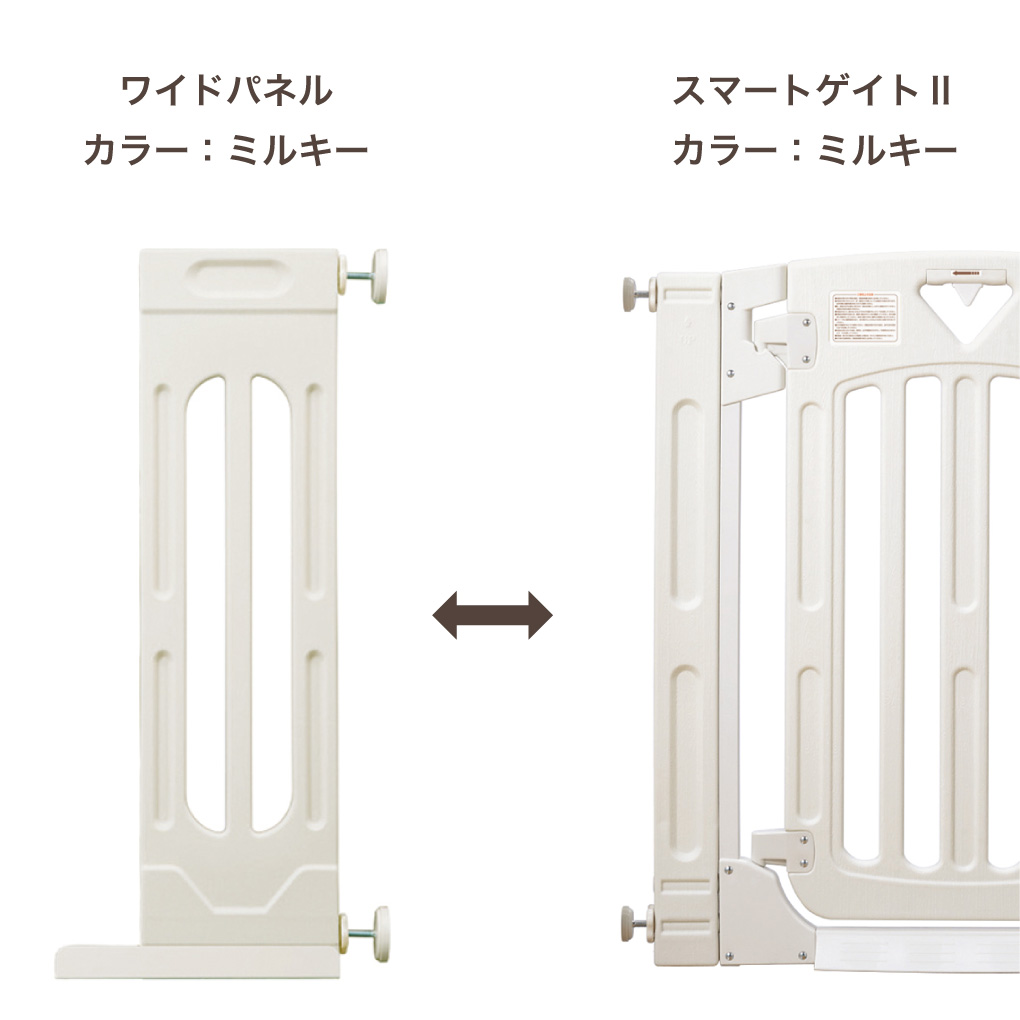 日本育児 スマートゲイト II 専用ワイドパネル Mサイズ　+ 手すりよけ