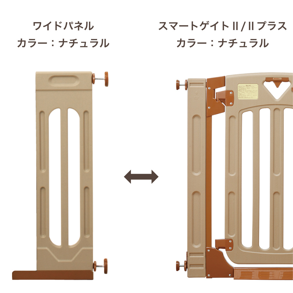 日本育児 スマートゲイト II 専用ワイドパネル Mサイズ　+ 手すりよけ